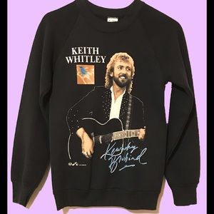 KEITH WHITLEY KENTUCKY BLUEBIRD SWEATER 1991
